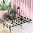 thumbnail image 3 of Zinus SmartBase Twin 14 inch Portable Folding Metal Platform Bed Frame, No Tools or Box Spring Needed, Black, 3 of 7