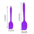 thumbnail image 2 of 4pcs Kitchen Cooking Silicone Spatula Set Heat Resistant Turners Scraper Baking Utensils Purple, 2 of 7