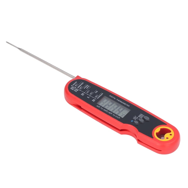 Read Food Folding Probe Waterproof Calibration Function Widely Applicable for BBQ Baking Meat Liquids
