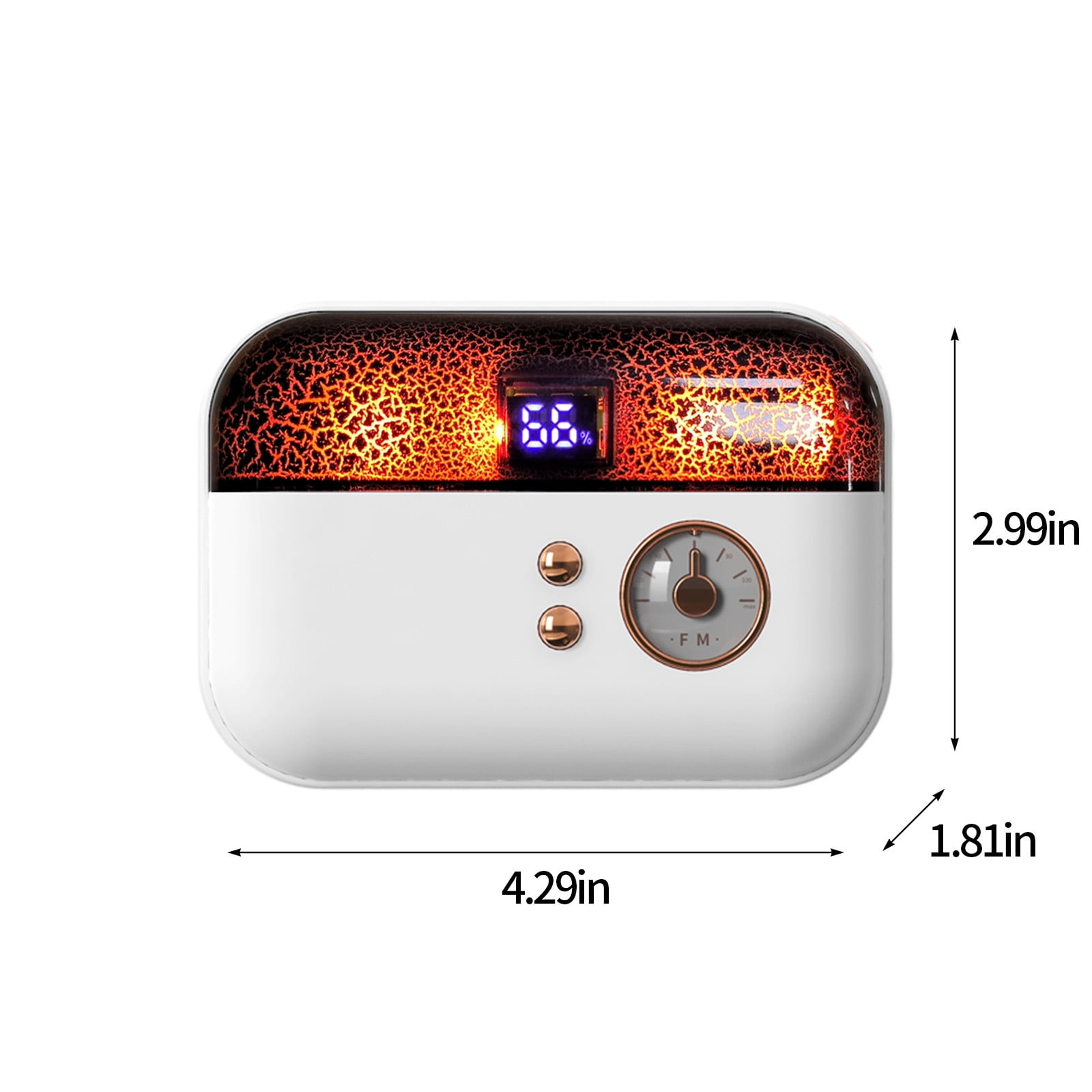 Wovilon Portable Hand Warmer, Power Bank Rechargeable USB Hand Warmer Heater ,Double-Side Heating＆3 Gears , For Skiing Climbing Hiking Winter