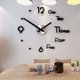 thumbnail image 2 of Pegatinas para reloj de pared DIY sin marco, modernas pegatinas de pared con espejo extraíble en 3D, relojes silenciosos, decoración de reloj grande para sala de estar, dormitorio, decoración del hoga, 2 of 5