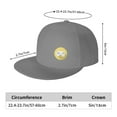 thumbnail image 2 of DouZhe Flat Brim Cap Snapback Hat, Gaming Console Gamer Prints Adjustable Gray Adult Baseball Cap, 2 of 6