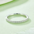 thumbnail image 2 of Beautiful Round Cut Anniversary Wedding Band Row of Ring In 925 Sterling Silver, 2 of 6
