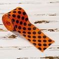thumbnail image 3 of Halloween Wired Edge Ribbon Bat Spider Web Skull Pumpkin Print Decorative Grosgrain Ribbon for Wreaths DIY Crafts Gift Wrapping Party Decorations Orange Black Holiday Supplies, 3 of 4