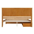 thumbnail image 5 of AFI Madison King Wood Platform Bed with Footboard and Storage Drawers, Light Toffee, 5 of 6