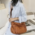 thumbnail image 4 of Paquete de 2 bolsos de hombro de piel sintética para mujer, bolso de mano para mujer, bolso de mano impermeable de gran capacidad para el trabajo jinwen bolsos de mujer, 4 of 8