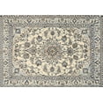thumbnail image 1 of Ahgly Company Indoor Rectangle Traditional Vanilla Gold Medallion Area Rugs, 7' x 9', 1 of 6