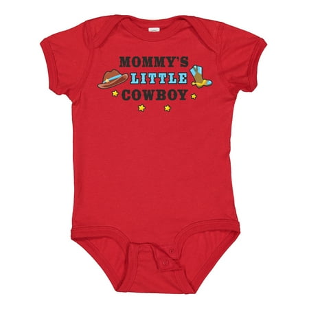 

Inktastic Mommys Little Cowboy with Cowboy Hat and Boots Gift Baby Boy Bodysuit