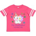 thumbnail image 3 of Inktastic My Godfather Loves Me Cute Unicorn Boys or Girls Toddler T-Shirt, 3 of 5