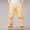 Khaki, variant on Blmnix Carpenter Pants Pants for Men Baggy Pleated Low Rise Cargo Work Pants Bottoms Green Long Straight-Leg Men's Casual Pants,XL