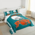 thumbnail image 3 of Castle Fairy Sport Rugby Football Bedding Comforter Set 2pcs for Female Men Adults,Ball Gamer Twin Comforter Sets Microfiber,Teal Orange Breathable Bedding Set,Ultra Soft Home Decor, 3 of 8