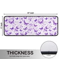 thumbnail image 5 of Kitchen Rugs Sets Of 2,White Purple Butterfly Flower Pattern Anti Fatigue Kitchen Mat Rugs Non Slip Washable,Decorative Kitchen Floor Mats for Kitchen,Sink,Laundry,17"x47"+17"x47", 5 of 5