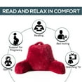 thumbnail image 4 of Cheer Collection Shaggy Hair TV and Reading Pillow, 4 of 5