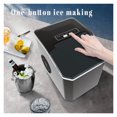 Household Onekey Operation Stainless Steel Pstic Small Ice Maker