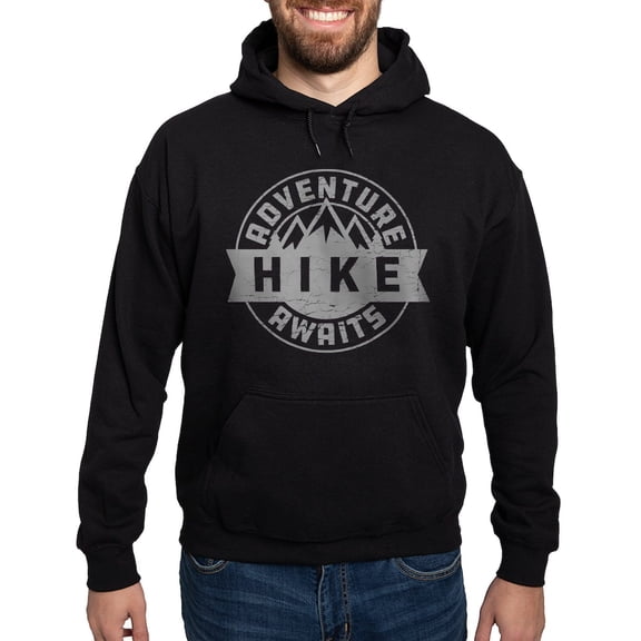 CafePress - Hike Adventure Awaits Hoodie (Dark) - Pullover Hoodie, Classic, Comfortable Hooded Sweatshirt