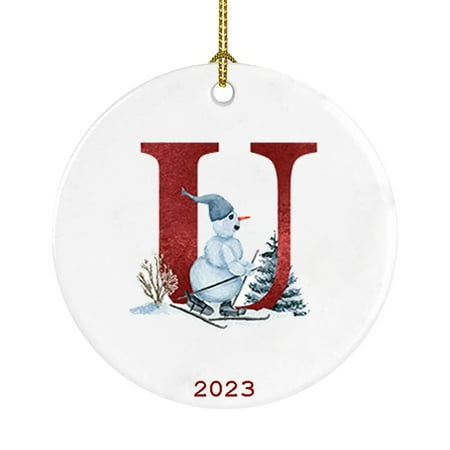 

Acrylic Pendant Beads Christmas Pendant Decoration Christmas Tree Car Round Acrylic Pendant Christmas Snowman 26 Letter Decorations Christmas Party Decorations 1pc