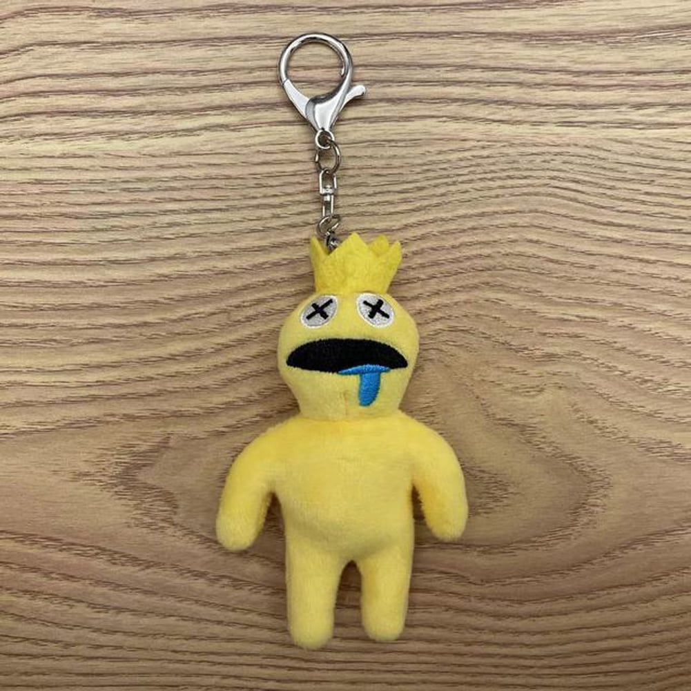 Yellow Rainbow Friends Roblox Keychain Clip Toy