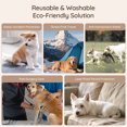 thumbnail image 6 of BELLA & PAL Brown Leopard Print Female Dog Diapers, 3-Pack, Highly Absorbent Washable Diapers for Small Dogs, Leak-Proof Puppy Diapers, XS, 6 of 7