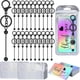 thumbnail image 1 of 60 Piece Beaded Key Chain Resealable Bags and Thank You Cards Set DIY Pendant Projects Craft Jewelry Thank You Cards A, 1 of 5