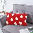 thumbnail image 5 of Tyidzon Valentines Day Decorations Throw Pillow Covers 12X20 Inch, Valentine Red Love Heart Pillow Case for Large Couch Sofa Home Inside Outside Holiday Party Decor, 5 of 6