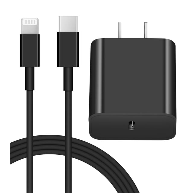 Cargador Coreykin para iPhone 14/13/12, carga rápida de 20 W, USB-C, cable de 1,8 m