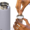 thumbnail image 3 of MIRA 18oz Insulated Tea Infuser Bottle, Stainless Steel Travel Thermos Mug, Heather, 3 of 9