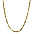 thumbnail image 6 of 14K Yellow Gold 5.00mm Semi-solid Diamond Cut Wheat Chain 26 Inch, 6 of 6