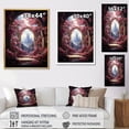 thumbnail image 4 of Designart "Surrealism Pink captivate Portal" Cityscapes Floater Framed Wall Art Living Room, 4 of 7