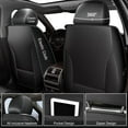 thumbnail image 2 of JIAMAOXIN Car Seat Covers Front Pair, Breathable Leather Automotive Front Seat Covers for Comfortable Driving, Universal Auto Interior Fit Most Kinds of Vehicles, SUV, Trucks, Sedans (Black), 2 of 5
