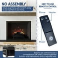 thumbnail image 6 of Country Living 20.5" W x 12.6" H x 8.6" D Electric Fireplace Log Set - Black, 6 of 10