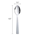 thumbnail image 6 of Mainstays Chiazza Mirror Polish Tableware Spoons with Stainless Steel Handle Teaspoons, Adult Silver 3 Piece Set, 6 of 11