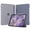 Purple, variant on Translucent Hard PC Back Trifold Smart Cover for iPad 11 Gen A16 11" / iPad 10 Gen 10.9" 2022, Slim Shockproof Case Auto Sleep Wake,Purple