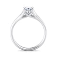 thumbnail image 3 of BEST Jewel 1.8 Ct Moissanite Engagement Ring - Women's Oval Cut Solitaire Ring - Split Shank 14K White Gold Plated Ring - Wedding Ring Clearance - Moissanite Wedding Anniversary Ring, 3 of 4