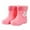 Pink, variant on Otqutp Toddler Baby Girls Bunny Rainboots with Fleece Lined Kids Lightweight Non Slip Waterproof Rubber Mud Boots