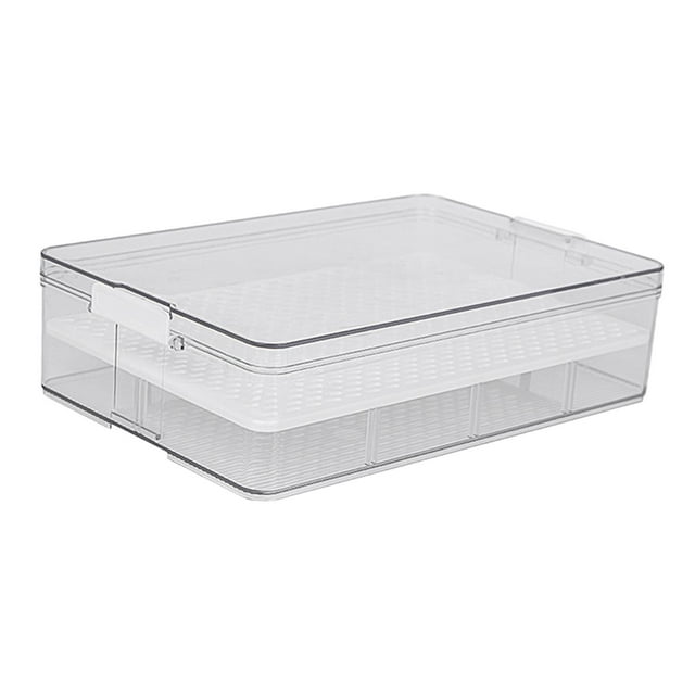 Abbracc Bac de Rangement Alimentaire en Plastique pour Cuisine, Garde-Manger, Réfrigérateur