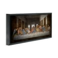 thumbnail image 3 of Stupell Industries Last Supper Religious Classical Painting Abstract Painting Black Floater Framed Canvas Art Print Wall Art, 25 x 11, 3 of 9