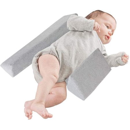 Baby Sleep Pilow Soft Velvet Memory Foam Pillow Comfy Newborn Anti Roll Pillow 