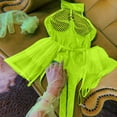 thumbnail image 5 of HUPOM Panties for Women Sexy Mid Waist Belt Jumpsuit Sleep Skirt on Clearance Green Size L, 5 of 5