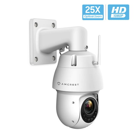 Amcrest WiFi Outdoor PTZ IP Camera, Wireless Pan Tilt Zoom (25x Optical) Security Camera, Dual-Band 2.4ghz/5ghz, Starvis Low Light, 328ft Night Vision, IP66 Weatherproof, 1080P 2-Megapixel,