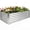 Silver-8x4x3FT, variant on Dextrus 8x4x3ft Galvanized Metal Raised Garden Bed with Gloves, Support Rod & Rubber Edge for Outdoor Plants Veggies, Silver