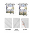 thumbnail image 5 of Spring Floral Swag Curtains for Living Room/Bedroom Windows, Summer Flowers Birds Watercolor Kitchen Curtains and Valances Set 36 Inch Length, Light Filtering Swags Valance Curtain Panels, 5 of 5
