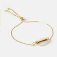 thumbnail image 4 of Gold Seashell Bracelet Adjustable Spring Closure, 4 of 5