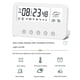 thumbnail image 2 of Inteprter Reloj despertador Digital de para dormitorio, temporizador de cuenta regresiva, medidor de temperatura y humedad, suministros para el Decoración del hogar Blanco Tipo 1, 2 of 6