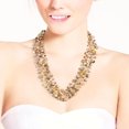 thumbnail image 3 of Classy Cascades of Freshwater Dyed Gold Pearls Necklace, 3 of 3