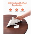 thumbnail image 4 of KFFKFF 24 in Wood Lazy Susan Turntable, 360° Rotation Round Clear Tabletop Rotating Tray, Acacia Wood Dining Table Centerpiece, Smooth and Silent Spin, 4 of 9