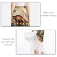thumbnail image 2 of Dinosaur Chic Chiffon Beach Skirt with Polyester Straps - for the Beach, 2 of 6