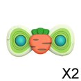 thumbnail image 1 of 2 Platos Giratorios Baoblaze con Diseño de Fruta y Ventosa para Baño de Bebé 2 Piezas, 1 of 8