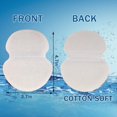 thumbnail image 2 of LinenLoon 120 Pcs Coussinets Anti-Transpiration pour Aisselles Coussinets Jetables en Coton Pur pour Femmes et Hommes Absorption de la Transpiration Confortables Extra Adhésifs Non Parfumés. Non Visibles, 2 of 5
