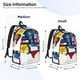 thumbnail image 2 of Disketp The Map Of United States print Canvas Backpack Lightweight Travel Daypack Student Rucksack Laptop Backpack-Small, 2 of 5