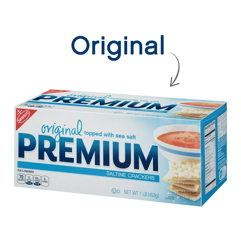 Kraft Nabisco Premium Saltine Cracker - Unsalted TOP, 16 Ounce
